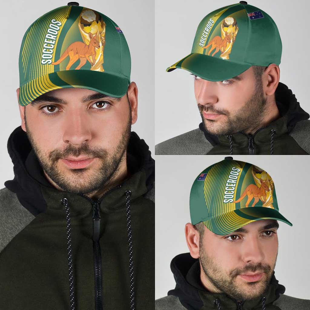 Australia Socceroos WC2026 Custom Classic Cap Golden Champions - Wonder Print Shop