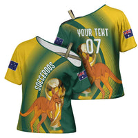 Australia Socceroos WC2026 Custom Cross Shoulder Shirt Golden Champions - Wonder Print Shop