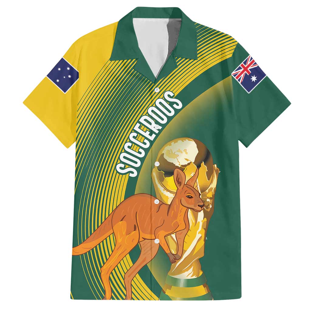 Australia Socceroos WC2026 Custom Hawaiian Shirt Golden Champions - Wonder Print Shop