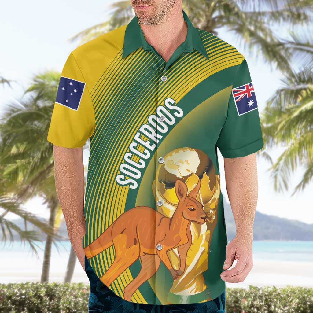 Australia Socceroos WC2026 Custom Hawaiian Shirt Golden Champions - Wonder Print Shop