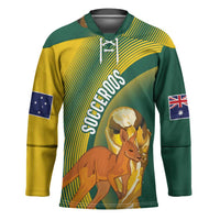 Australia Socceroos WC2026 Custom Hockey Jersey Golden Champions - Wonder Print Shop