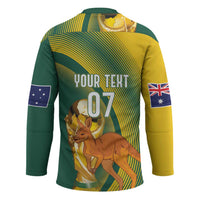 Australia Socceroos WC2026 Custom Hockey Jersey Golden Champions - Wonder Print Shop