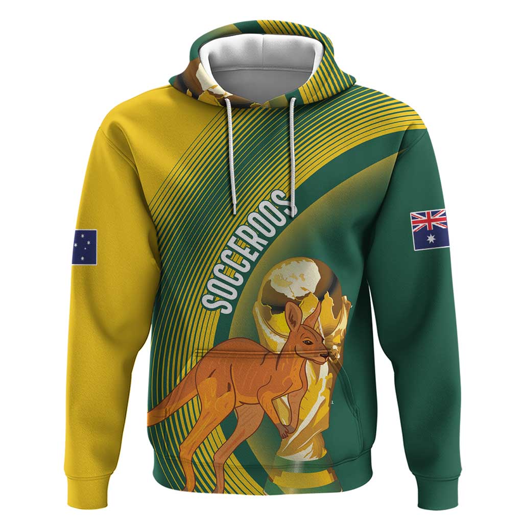 Australia Socceroos WC2026 Custom Hoodie Golden Champions - Wonder Print Shop