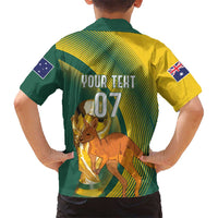 Australia Socceroos WC2026 Custom Kid Hawaiian Shirt Golden Champions - Wonder Print Shop