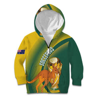 Australia Socceroos WC2026 Custom Kid Hoodie Golden Champions - Wonder Print Shop