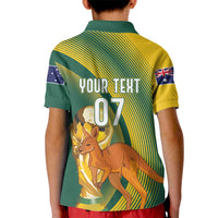 Australia Socceroos WC2026 Custom Kid Polo Shirt Golden Champions - Wonder Print Shop