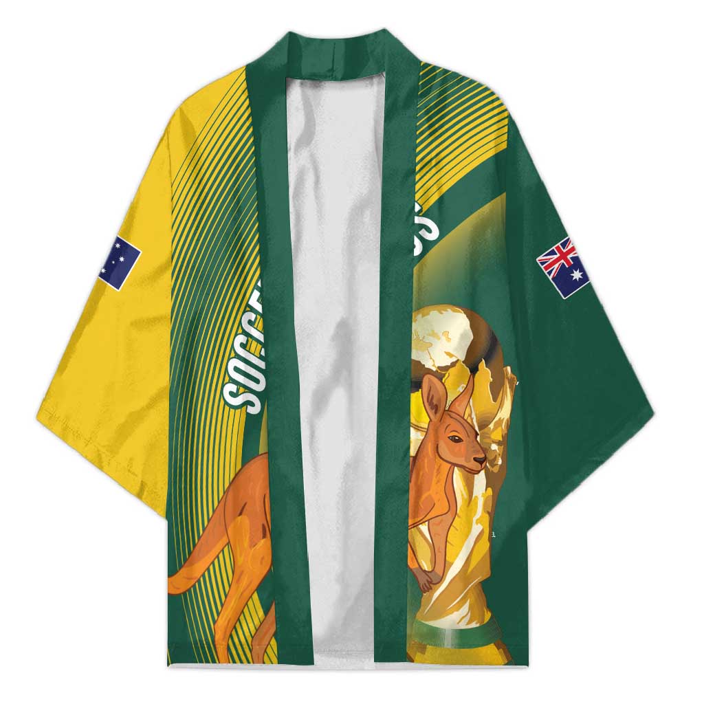 Australia Socceroos WC2026 Custom Kimono Golden Champions - Wonder Print Shop