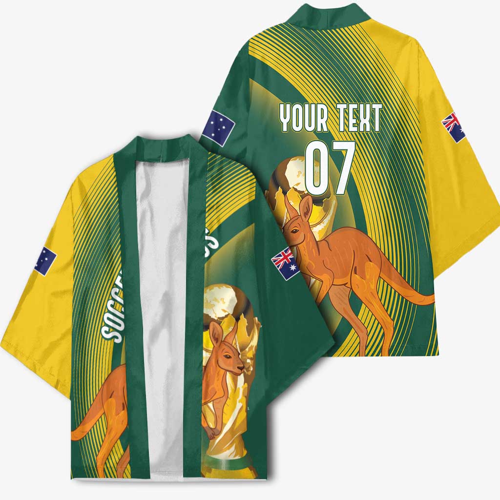 Australia Socceroos WC2026 Custom Kimono Golden Champions - Wonder Print Shop
