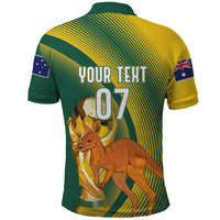 Australia Socceroos WC2026 Custom Polo Shirt Golden Champions - Wonder Print Shop