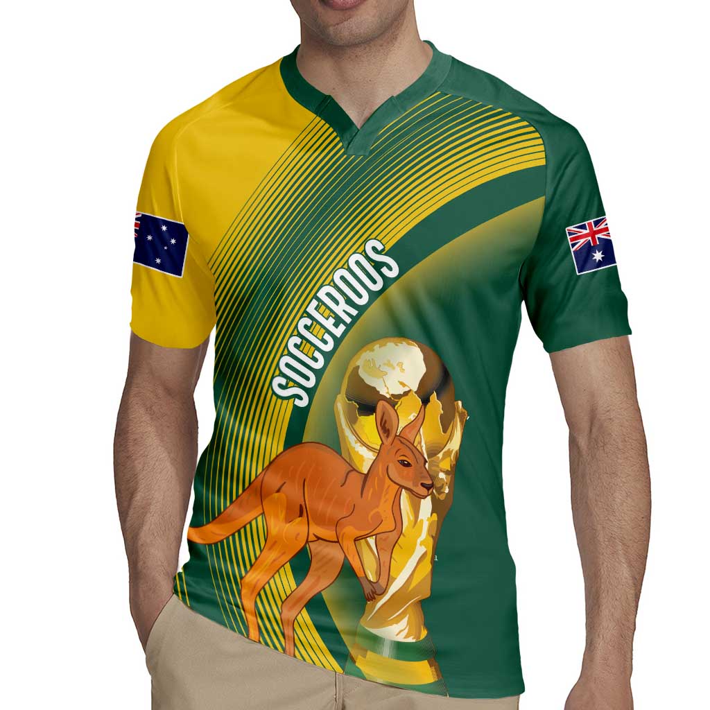 Australia Socceroos WC2026 Custom Rugby Jersey Golden Champions - Wonder Print Shop