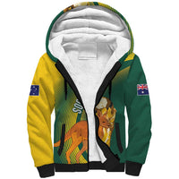 Australia Socceroos WC2026 Custom Sherpa Hoodie Golden Champions - Wonder Print Shop
