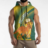 Australia Socceroos WC2026 Custom Sleeveless Hoodie Golden Champions - Wonder Print Shop