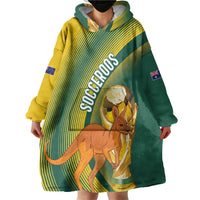 Australia Socceroos WC2026 Custom Wearable Blanket Hoodie Golden Champions - Wonder Print Shop