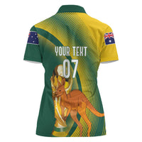 Australia Socceroos WC2026 Custom Women Polo Shirt Golden Champions - Wonder Print Shop