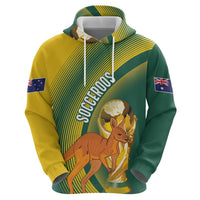 Australia Socceroos WC2026 Custom Zip Hoodie Golden Champions - Wonder Print Shop