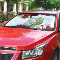 Poland-Lithuania Folk Patterns Auto Sun Shade
