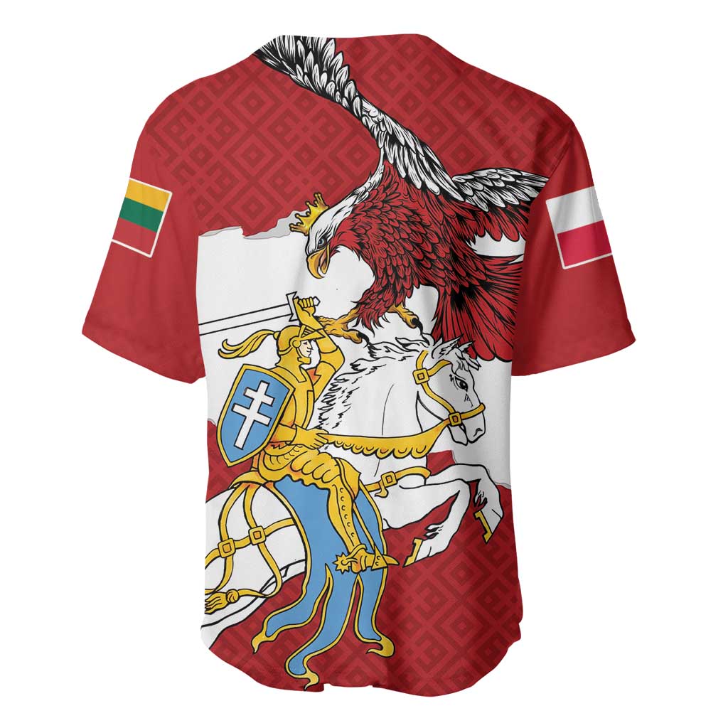 Poland-Lithuania Folk Patterns Baseball Jersey