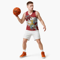 Poland-Lithuania Folk Patterns Basketball Jersey