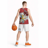 Poland-Lithuania Folk Patterns Basketball Jersey