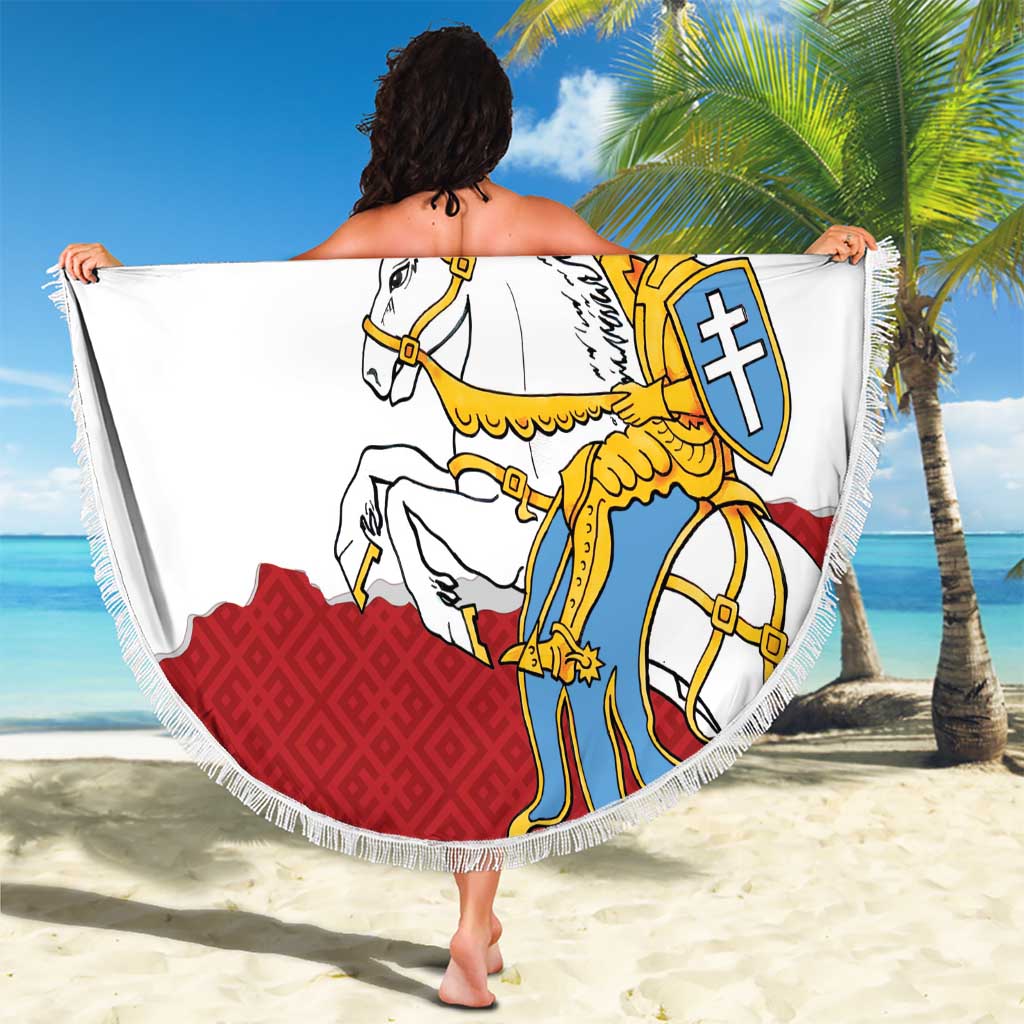 Poland-Lithuania Folk Patterns Beach Blanket