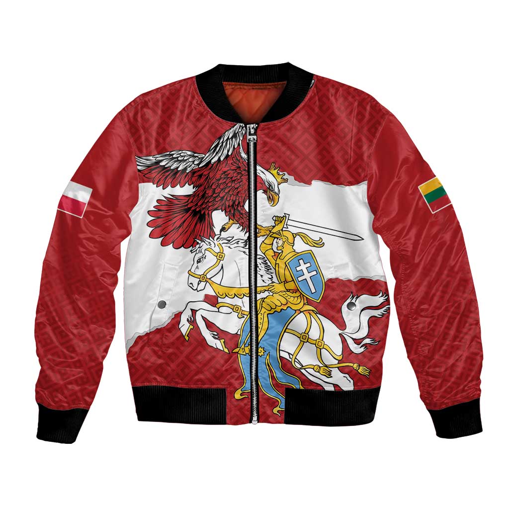 Poland-Lithuania Folk Patterns Bomber Jacket