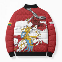 Poland-Lithuania Folk Patterns Bomber Puffer Jacket