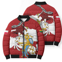 Poland-Lithuania Folk Patterns Bomber Puffer Jacket