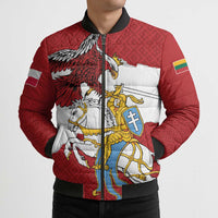 Poland-Lithuania Folk Patterns Bomber Puffer Jacket