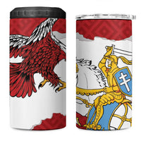 Poland-Lithuania Folk Patterns 4 in 1 Can Cooler Tumbler