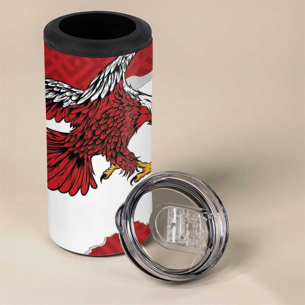 Poland-Lithuania Folk Patterns 4 in 1 Can Cooler Tumbler