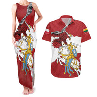 Poland-Lithuania Folk Patterns Couples Matching Tank Maxi Dress and Hawaiian Shirt