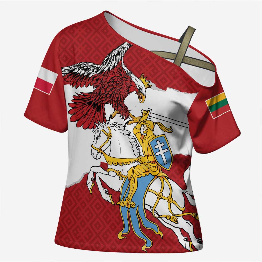 Poland-Lithuania Folk Patterns Cross Shoulder Shirt