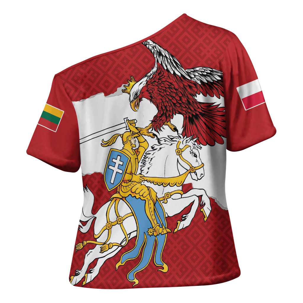 Poland-Lithuania Folk Patterns Cross Shoulder Shirt