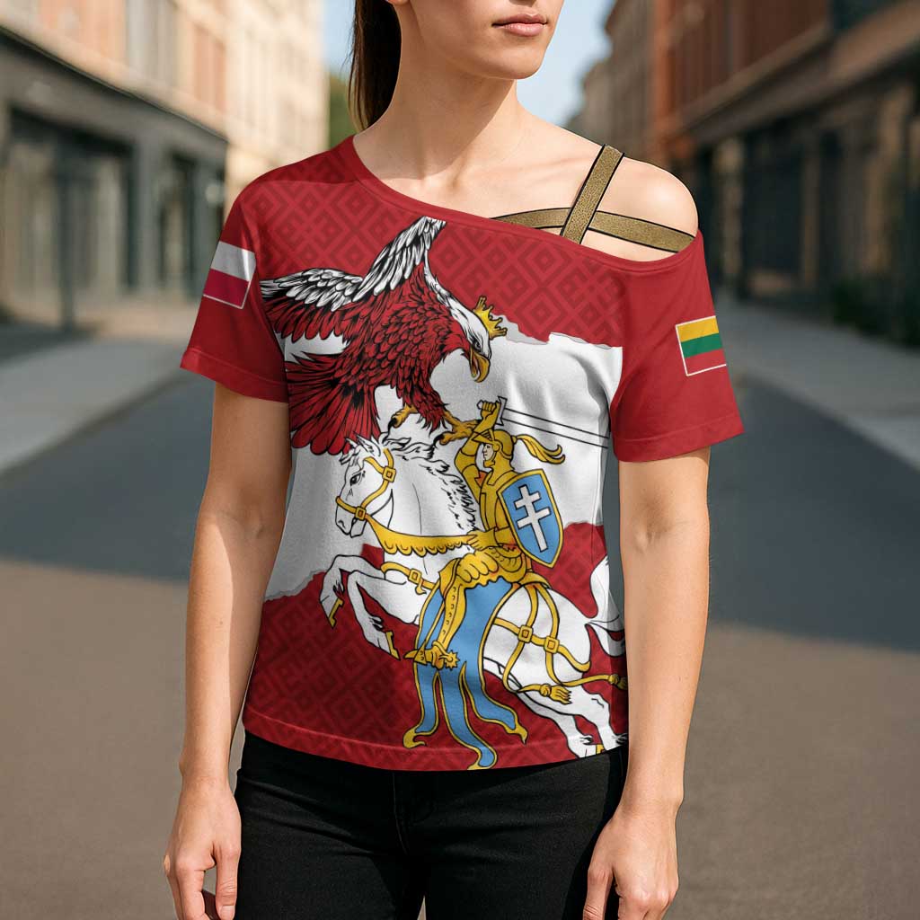 Poland-Lithuania Folk Patterns Cross Shoulder Shirt