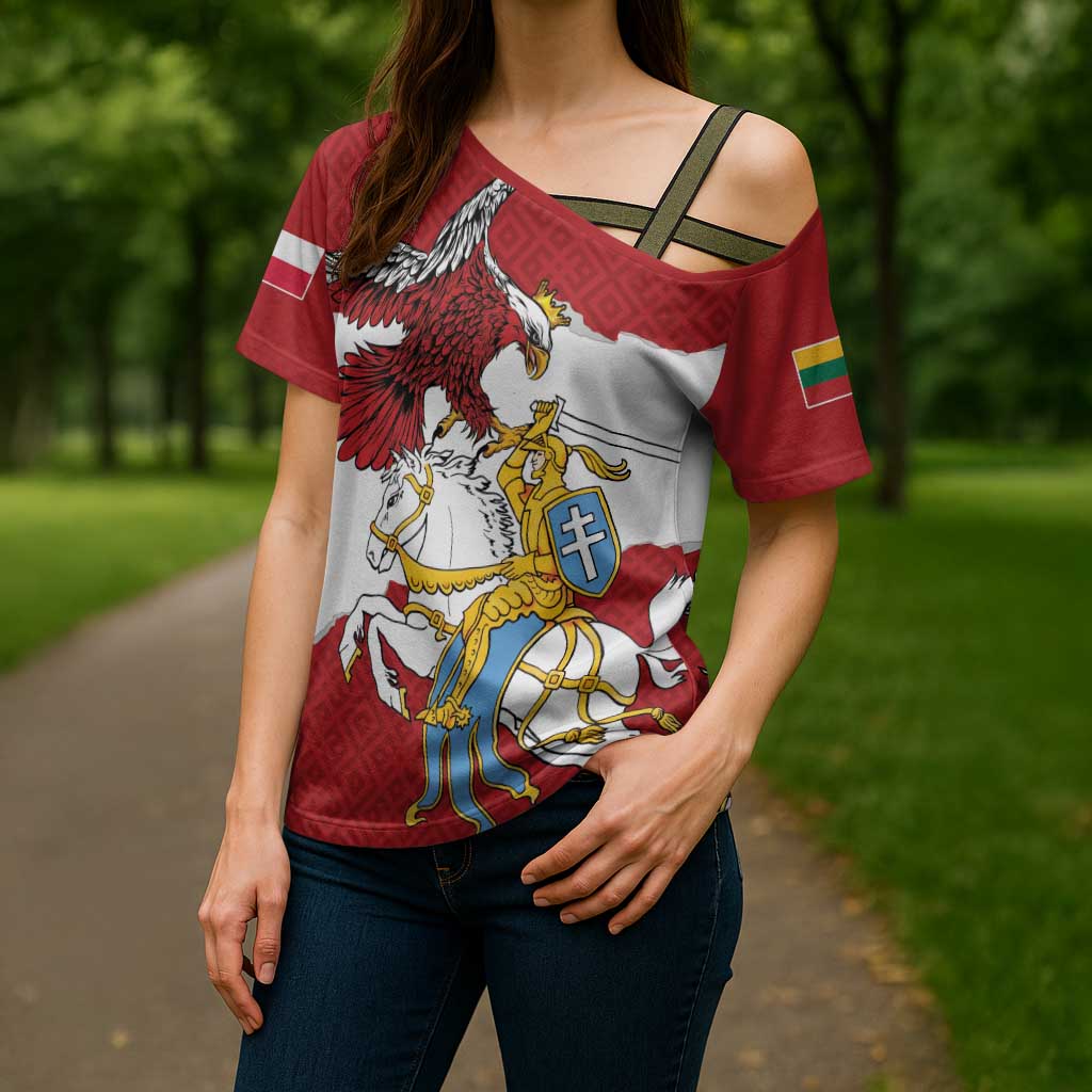 Poland-Lithuania Folk Patterns Cross Shoulder Shirt