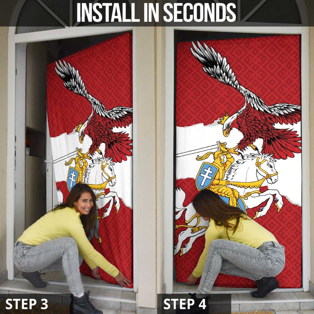 Poland-Lithuania Folk Patterns Door Cover