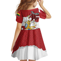 Poland-Lithuania Folk Patterns Family Matching Mermaid Dress and Hawaiian Shirt