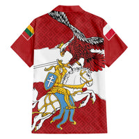 Poland-Lithuania Folk Patterns Family Matching Off Shoulder Maxi Dress and Hawaiian Shirt