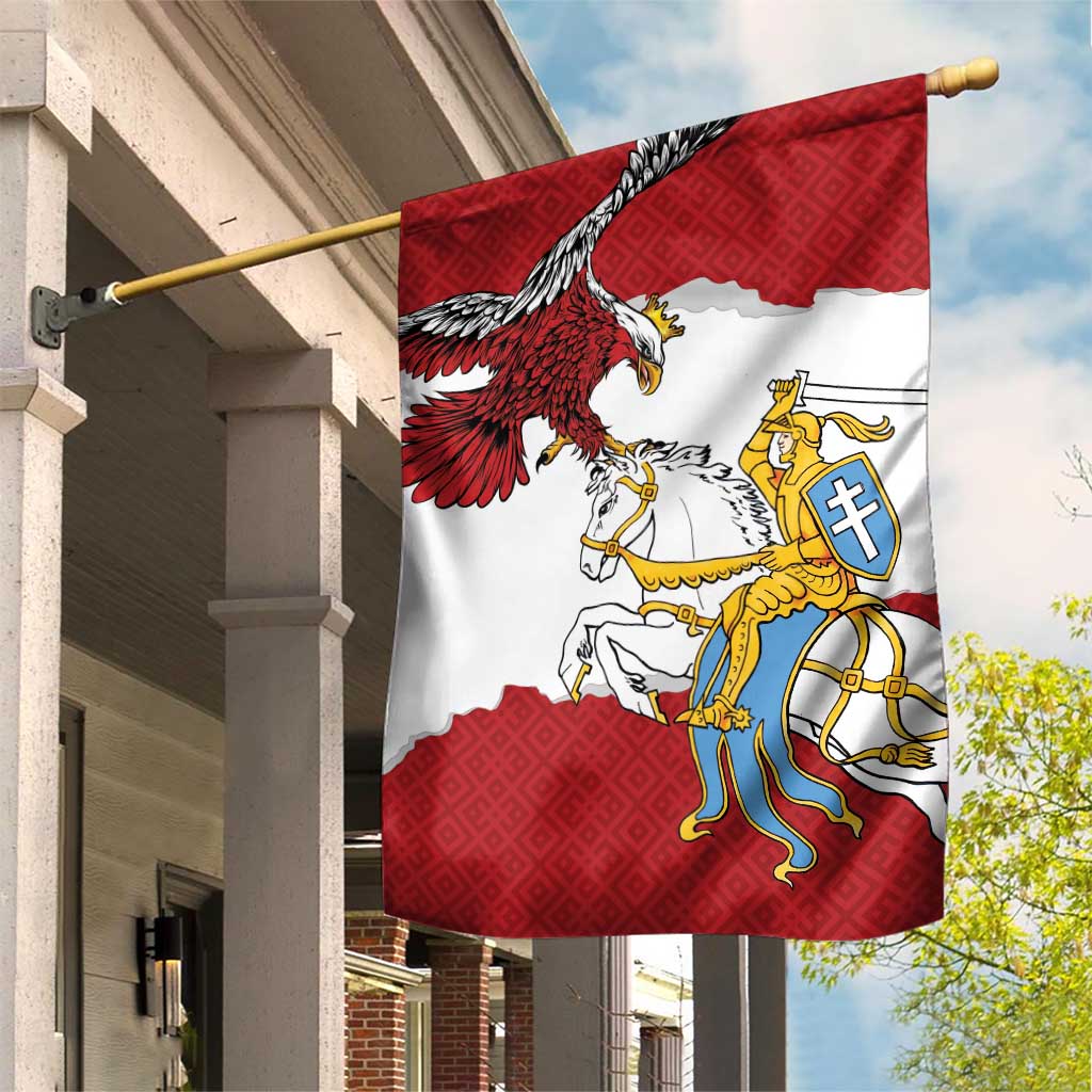 Poland-Lithuania Folk Patterns Garden Flag
