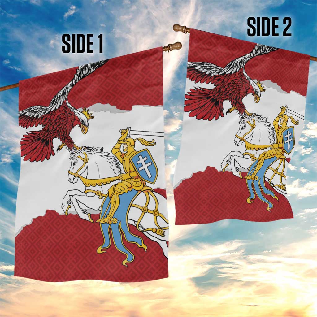 Poland-Lithuania Folk Patterns Garden Flag