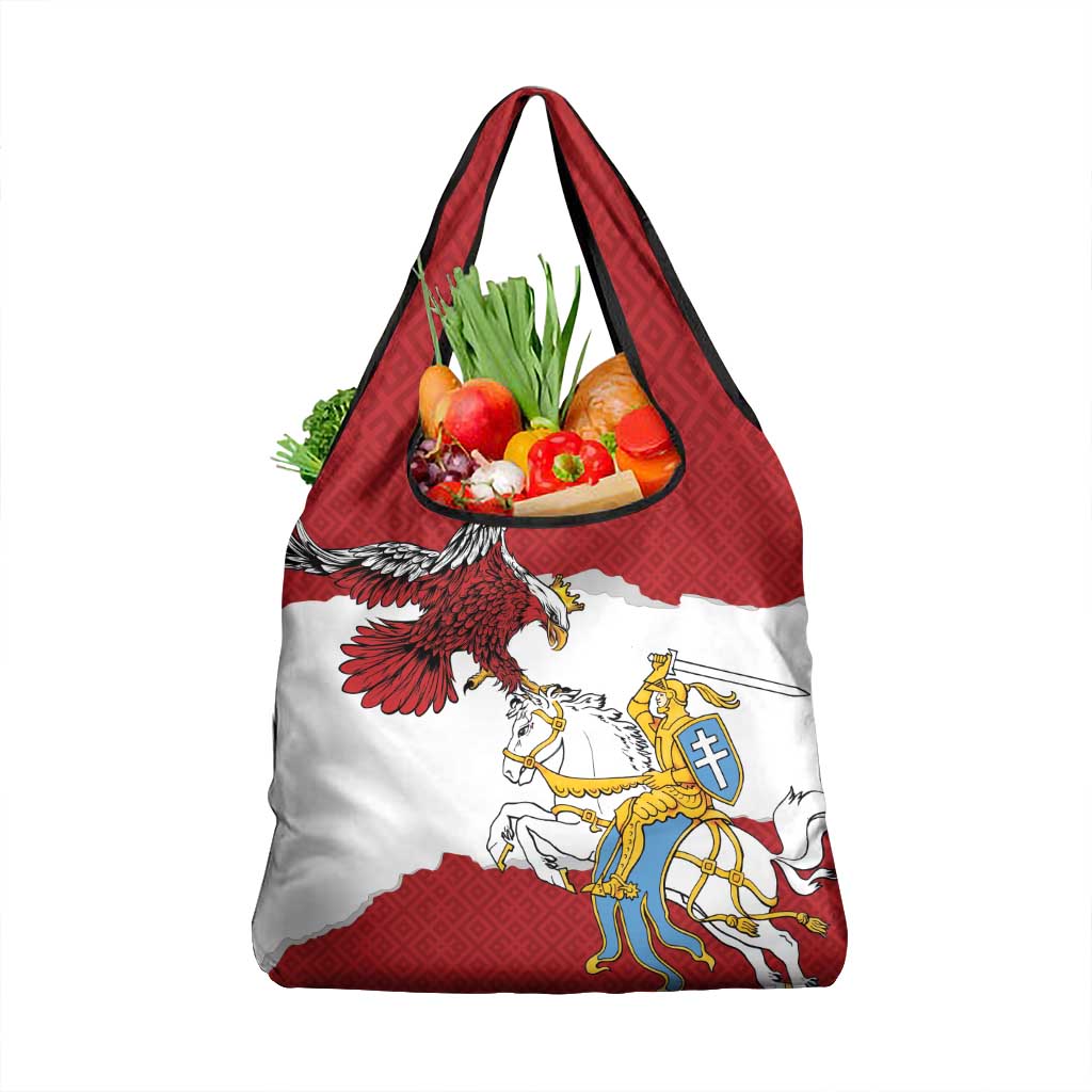 Poland-Lithuania Folk Patterns Grocery Bag