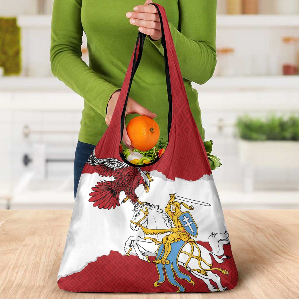 Poland-Lithuania Folk Patterns Grocery Bag