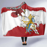 Poland-Lithuania Folk Patterns Hooded Blanket