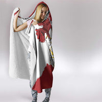 Poland-Lithuania Folk Patterns Hooded Blanket