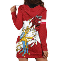Poland-Lithuania Folk Patterns Hoodie Dress