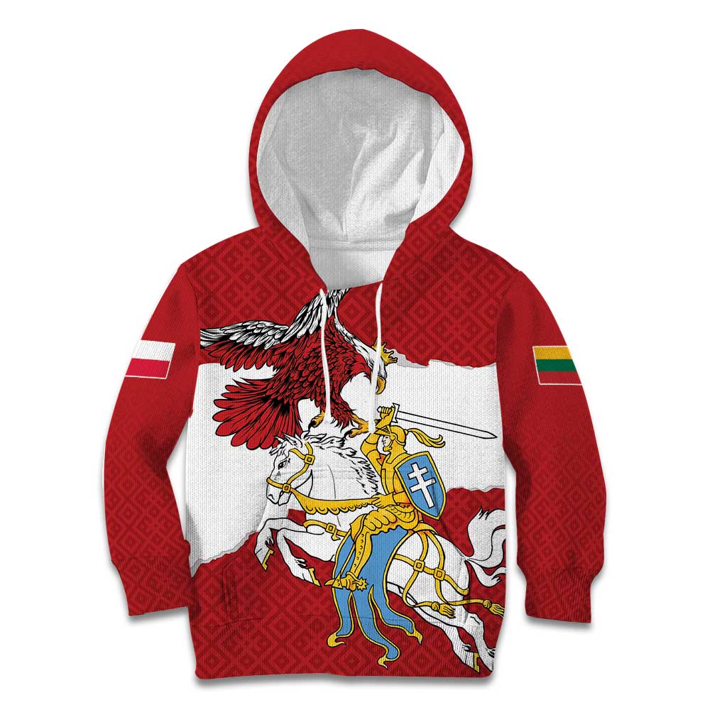 Poland-Lithuania Folk Patterns Kid Hoodie