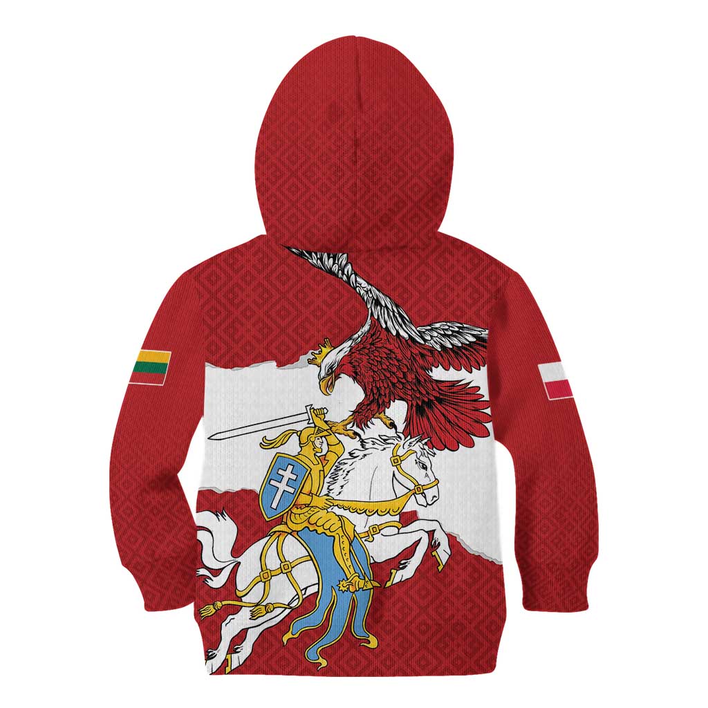 Poland-Lithuania Folk Patterns Kid Hoodie