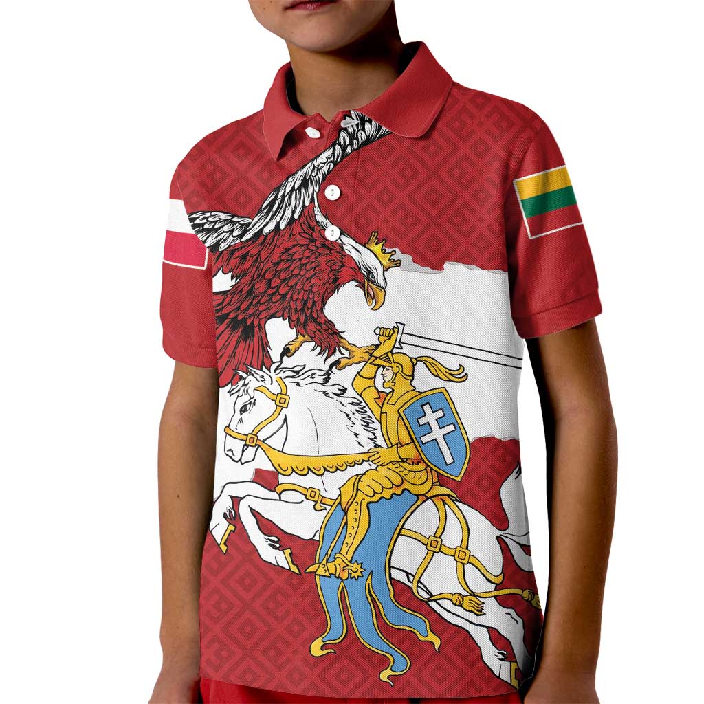 Poland-Lithuania Folk Patterns Kid Polo Shirt