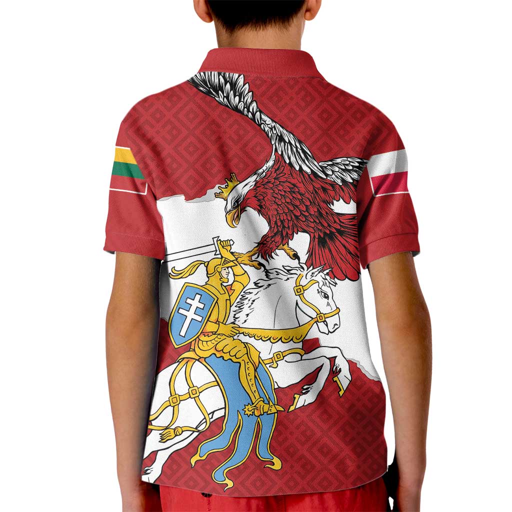 Poland-Lithuania Folk Patterns Kid Polo Shirt