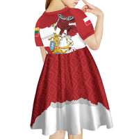 Poland-Lithuania Folk Patterns Kid Short Sleeve Dress